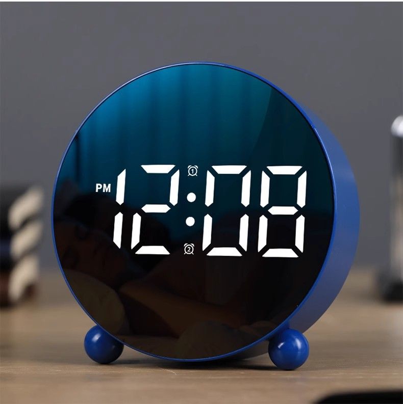 Neuer kreativer Wecker, einfache elektronische Uhr, LED-Uhr, Heim-Nachttischuhr, Temperaturuhr, Kunststoffuhr 8895_voghion.com
