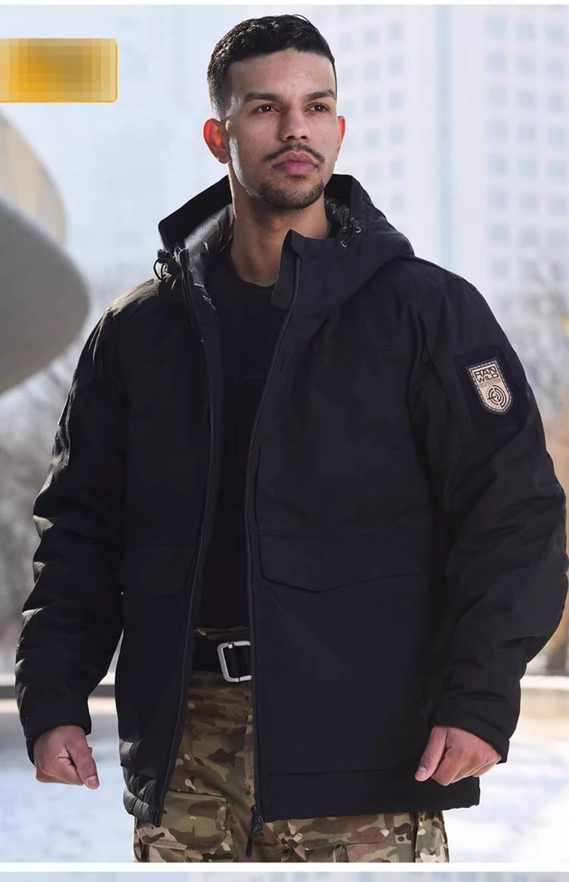 Men's Winter Camouflage Thermal Jacket With Waterproof & Windproof Design – Heavy Duty Insulated Coat For Outdoor Adventures_voghion.com