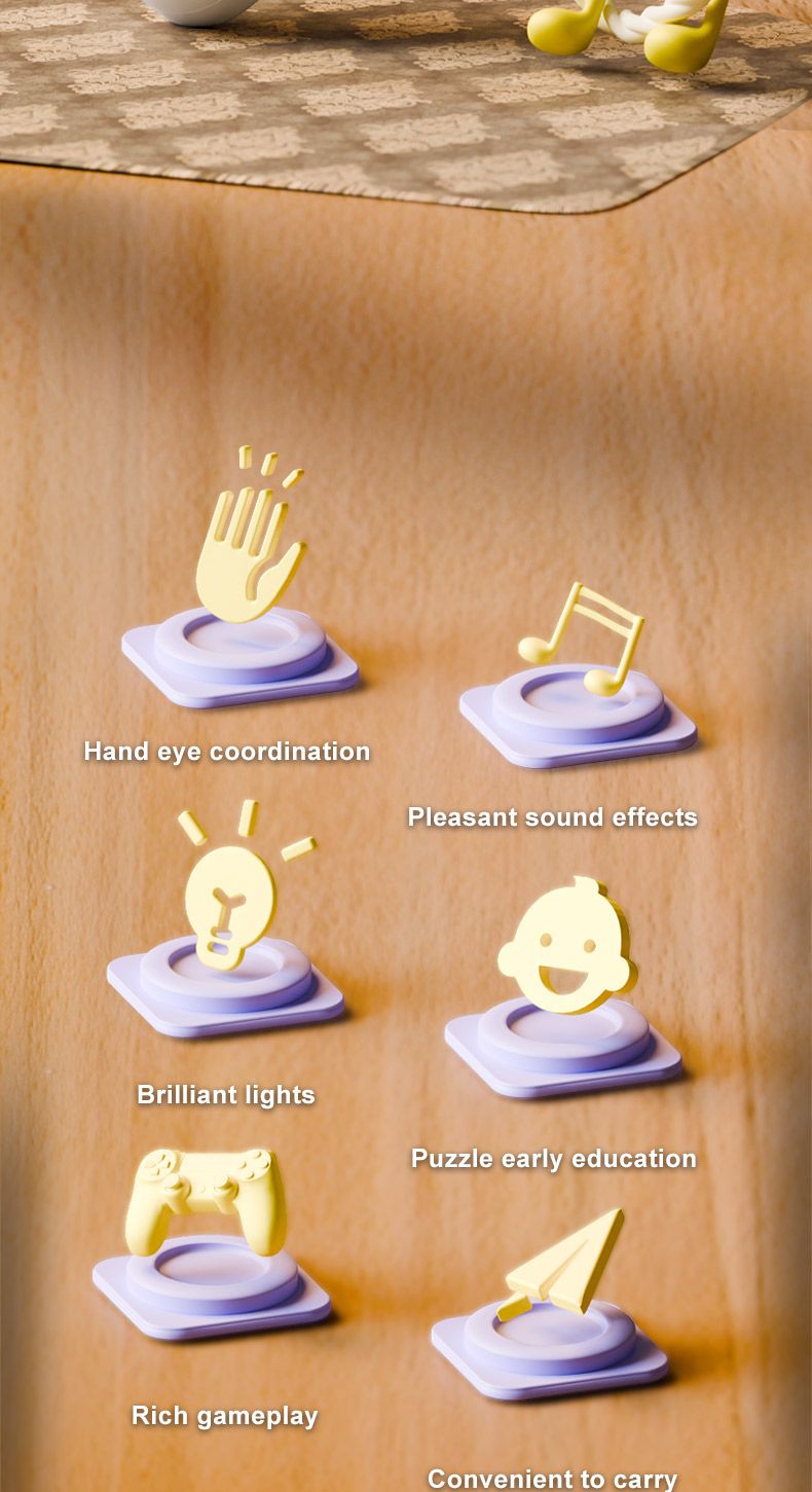 Ultimo giocattolo musicale tascabile portatile con tastiera elettronica con sensore tattile, luce arcobaleno, strumenti musicali innovativi per bambini_voghion.com