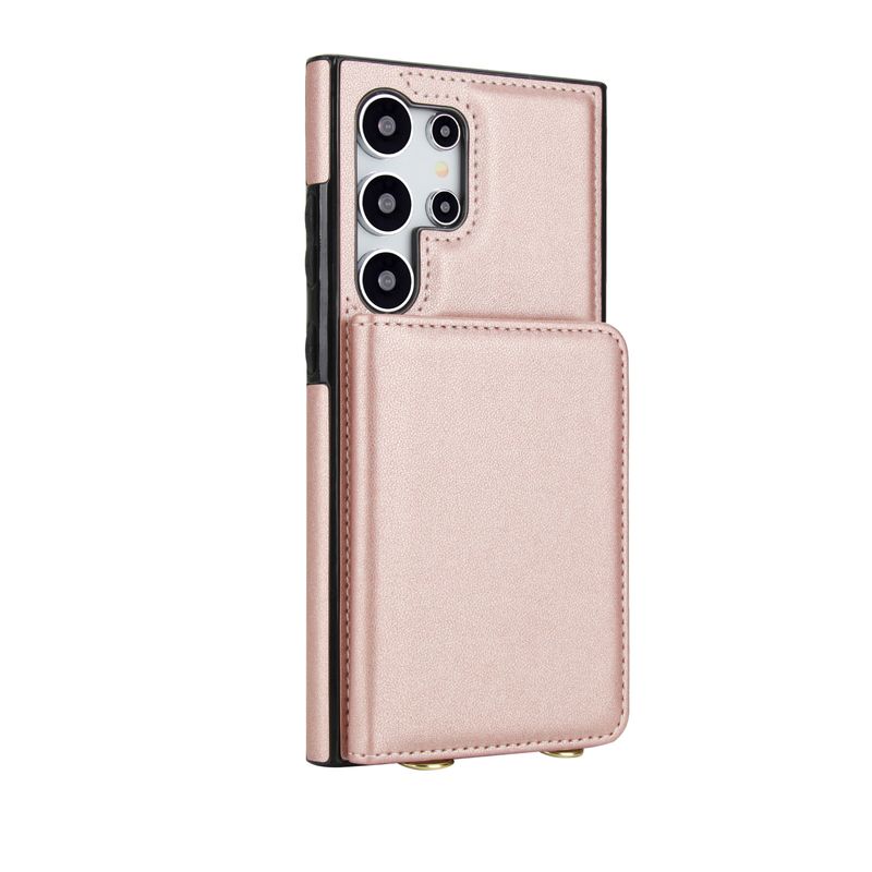Magnetische portemonnee leren hoes voor Samsung Galaxy S25 Ultra S24 Plus S23 S22 S21 Crossbody RFID-blokkerende kaart_voghion.com