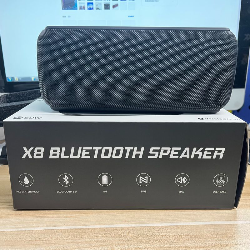 X8 II 60W Portable Bluetooth-Compatible Speakers 6600mAh Bass Sound Box Wireless Waterproof TWS Boombox_voghion.com
