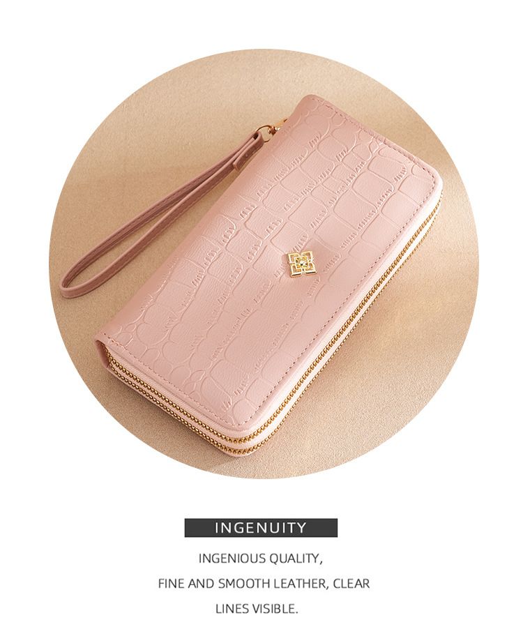 Portemonnee Portemonnee Clutch Tas Portemonnee Meisjes Lange Dubbele Rits Geldclip Mode Grote Capaciteit Delicate Portemonnee Houd Tas_voghion.com