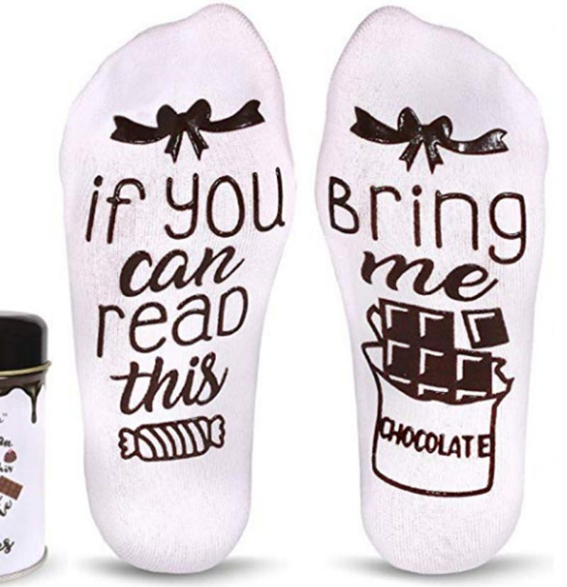 Damstrumpor OM DU KAN LÄSA DETTA, limma strumpor mittrörsstrumpor till julklappar_voghion.com