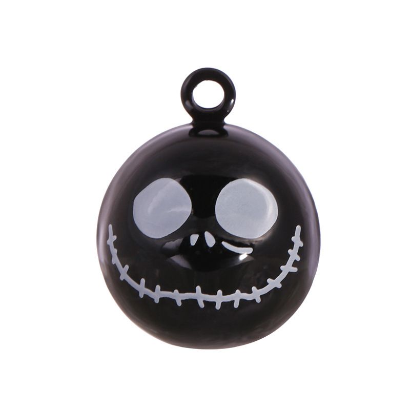 Accesorios de decoración de Halloween transfronterizos Dibujos animados de Navidad Pequeña campana Mueca de calabaza Muñeco de nieve Colgante de campana de cobre_voghion.com