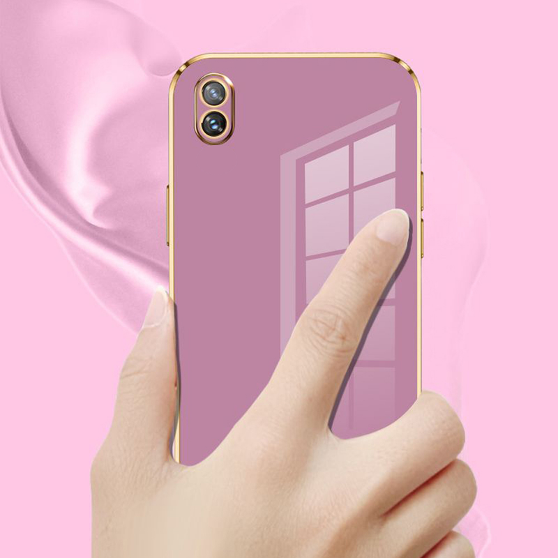 For vivo Y1s Case Luxury Square Plating vivo Y1s Y91C Y91i Phone Case Vivo 1929 1820_19 ShockProof Silicone Back Cover Fundas_voghion.com