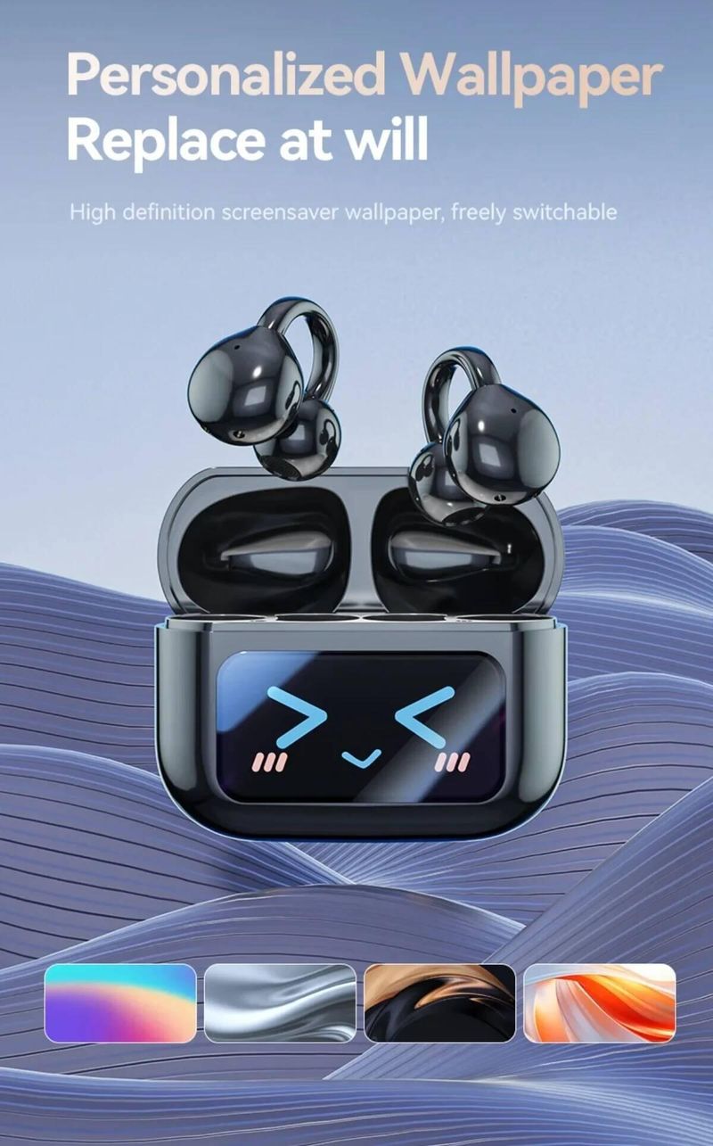 Wireless Clip-on With Touch Screen, Real-time Translation Of 144 Languages, Smart Bluetooth Headphones_voghion.com