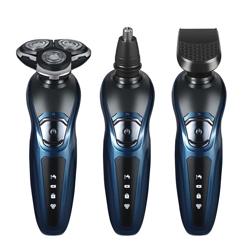 Afeitadora eléctrica recargable de alta calidad con cuchilla de afeitar eléctrica para todo el cuerpo con lavado de agua tres en uno para hombres_voghion.com