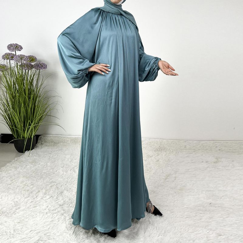 Abbigliamento da donna Nuova moda Maniche a lanterna Larghe e larghe Maniche a lanterna Abito lungo Gonna_voghion.com