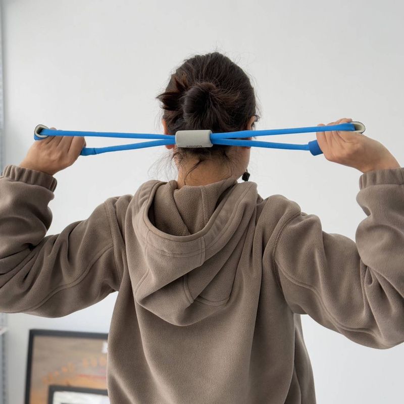 8-Form Widerstands-Yoga-Fitness-Gummiband Brustvergrößerung Brustformung Elastisches Seil Schulteröffnung Rückentraining_voghion.com