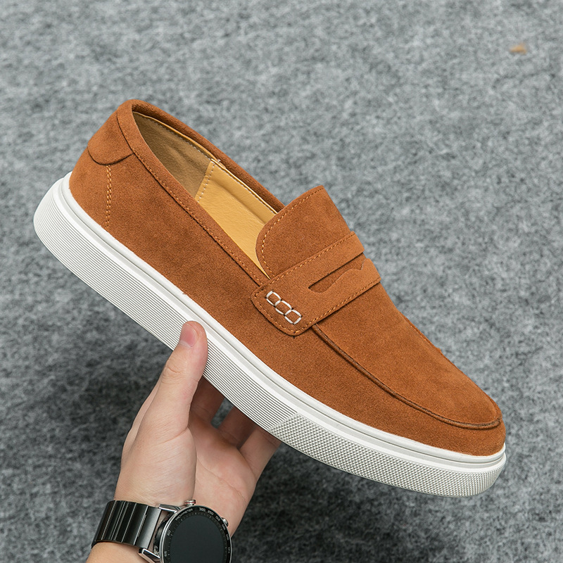 Qualité imbattable Qualité imbattable Nouveaux ensembles de défilé de mode en daim de grande taille, cuir pour chaussures de planche personnalisées pour hommes d'affaires et de loisirs_voghion.com