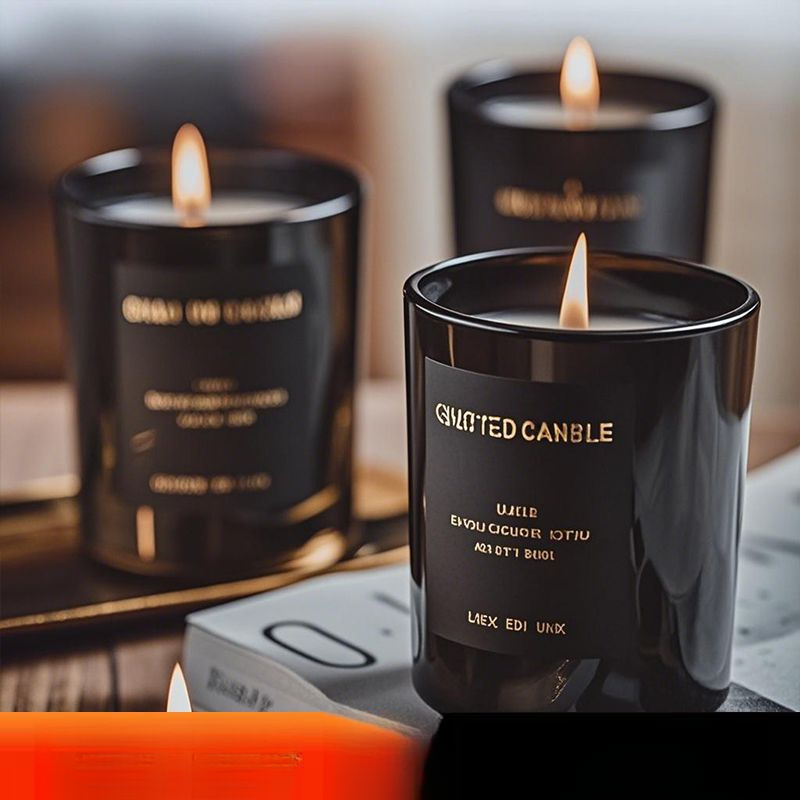 Große Duftkerze mit ätherischen Ölen, rein natürlich, beruhigend fürs Schlafzimmer, Schlafhilfe, langanhaltender Duft, Nischen-High-End_voghion.com