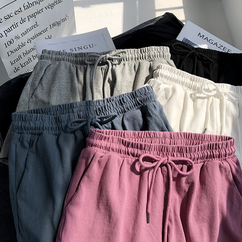 Short de sport taille haute élastique pour femmes, ample, décontracté, vêtements d'extérieur, pantalons à jambes larges, pyjama de maison, été_voghion.com