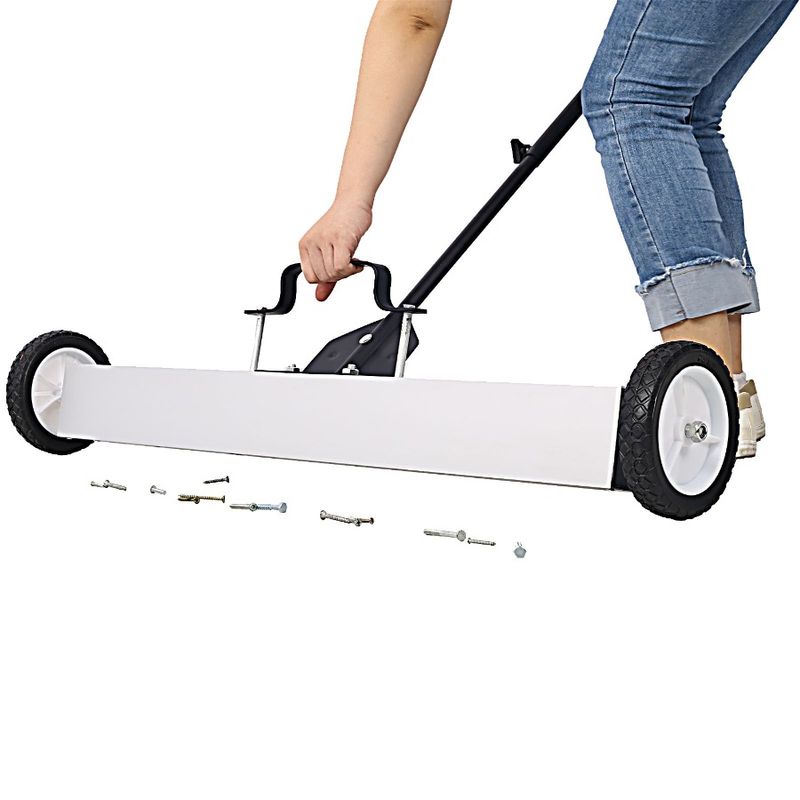 36 With Sweeper Needles Screws Collection Rolling Magnetic PushType Pound PickUp Capacity 30 For Heavy Duty Nails Release_voghion.com