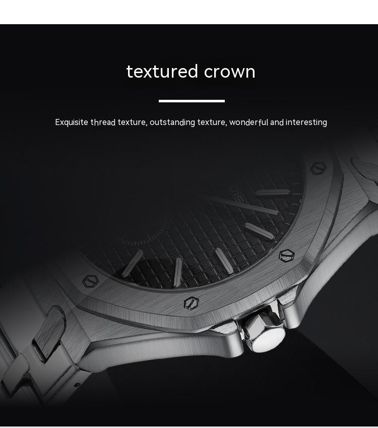 Benevi tömör acél zenekar pillangó csat férfi kvarcóra alkalmi üzleti óra férfi sokoldalú választás óra_voghion.com