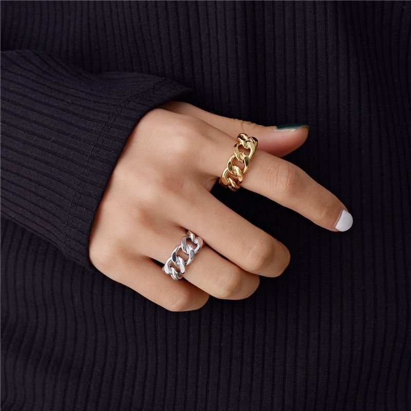 Fashion ring chain with unique design_voghion.com