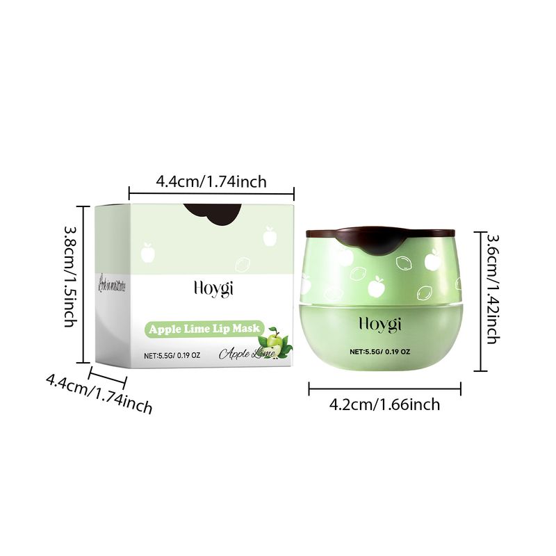 Grønn leppemaske, leppefuktighetsgivende fuktighetsgivende pleie-leppemaske_voghion.com
