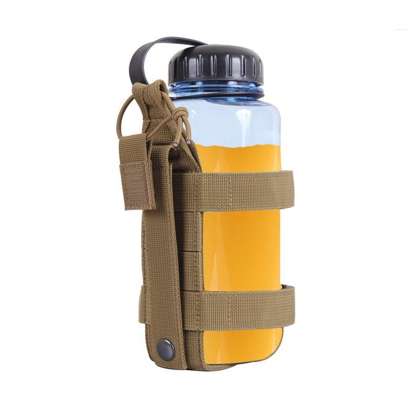 Militär-Enthusiasten Taktische Outdoor Wandern MOLLE System Tragbare Einstellbare Wasser Flasche Hülse_voghion.com