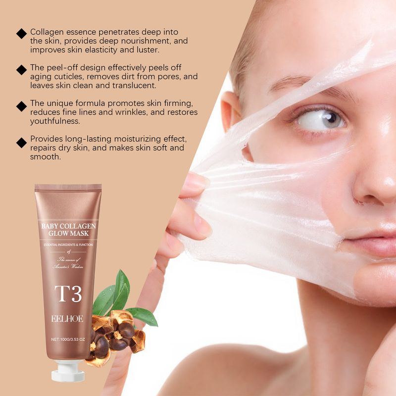 Maschera viso peeling e strappo al collagene Maschera viso idratante e strappo_voghion.com