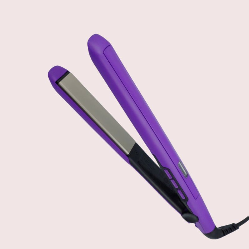 Produtos para modelar cabelos, chapinha de cabelo com dupla finalidade, alisador de cabelo com tela LCD, pente alisador de cabelo, modelador de cachos_voghion.com