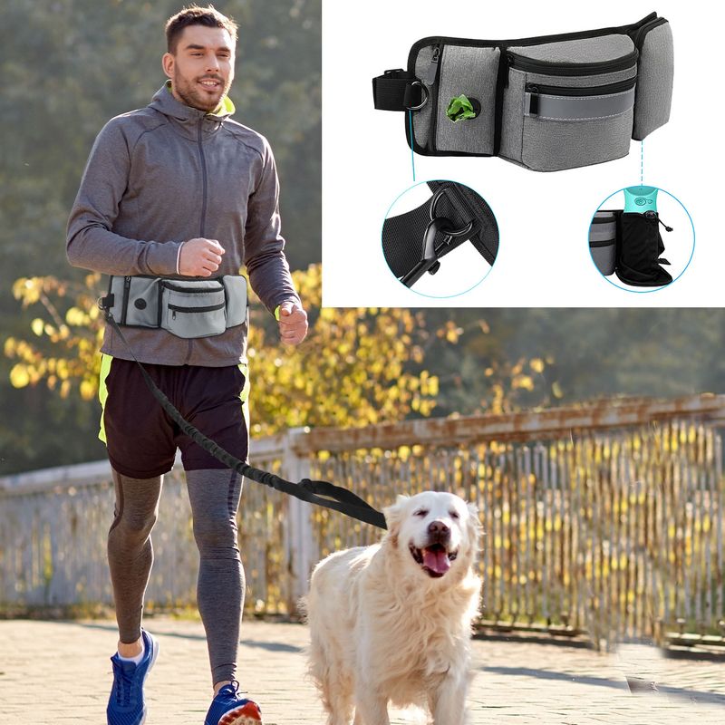 Buitensporten Huisdier Heuptas Lijn Reflecterend Elastisch Anti-botsing Hardlopen Comfortabel Zacht Sterk Touw_voghion.com