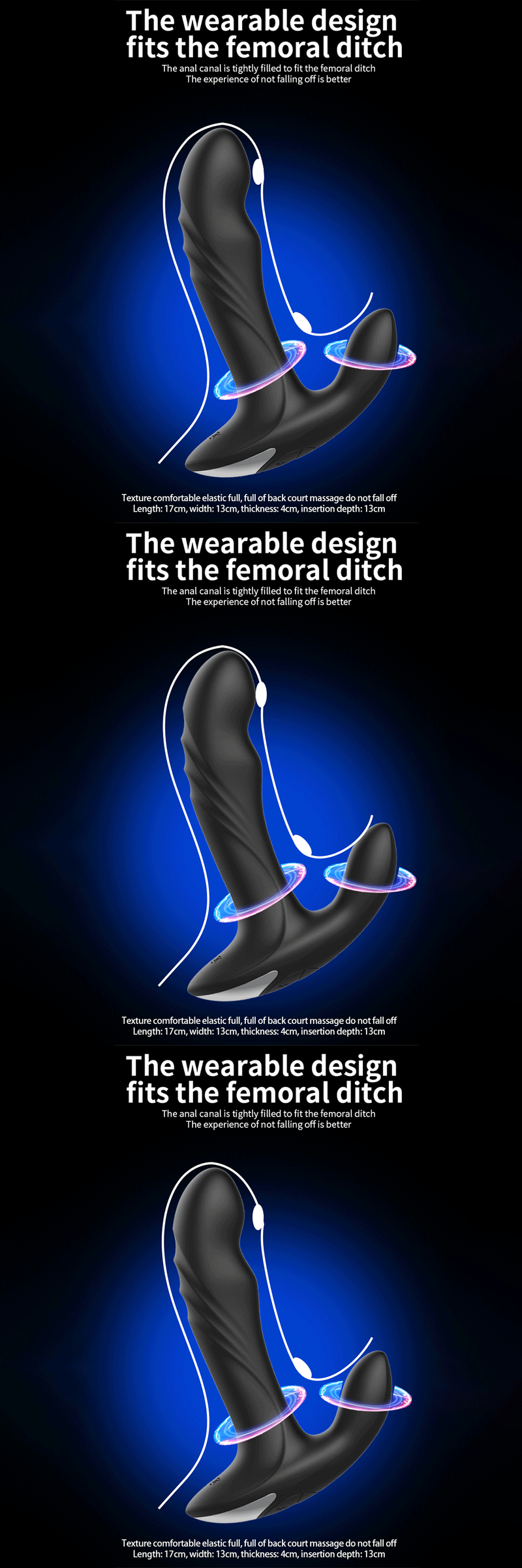 Dildo Remote Control Vibr Dual Vibrating Swing Butt Plug Male Prostate Massager Anus Dil Metal Beads Rotat      ating_voghion.com