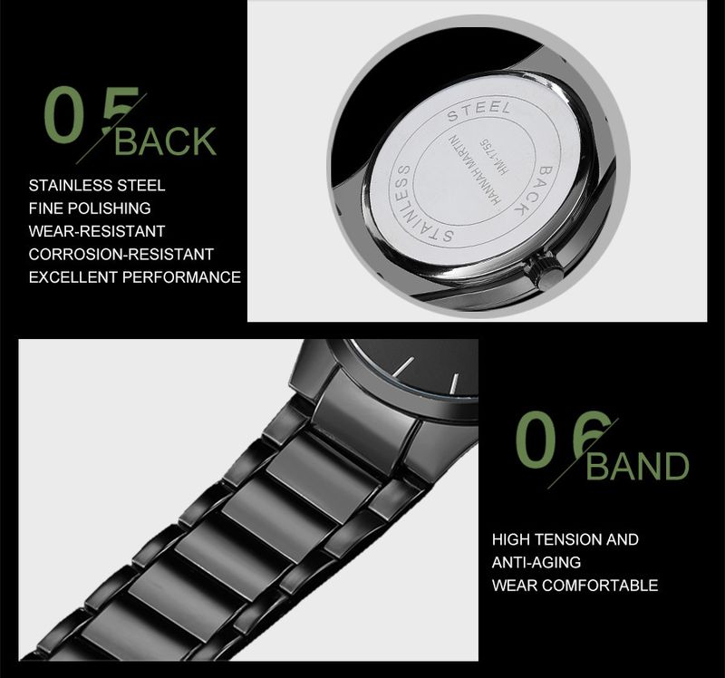 Men's Stainless Steel Waterproof Watch With Date Function, Minimalist Fashion Quartz Wristwatch, 40.5mm Round Dial, 30M Water Resistance_voghion.com