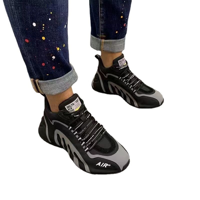 Spring And Autumn New Men's Sports Casual Fashion Versatile Breathable Running Height Increasing Dad Shoes_voghion.com