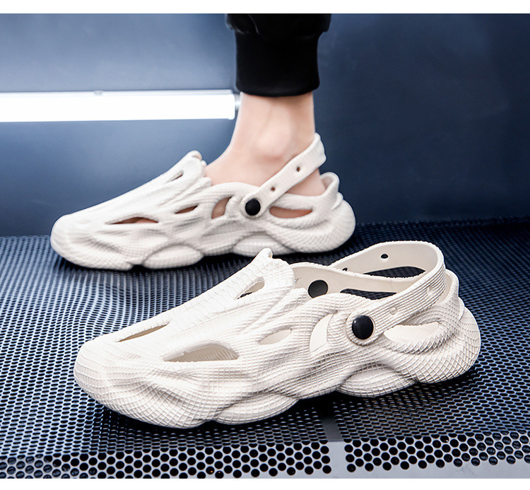 Mens Cushion Arch Support Footbed Slide Sandals Athletic Adjustable Soft_voghion.com
