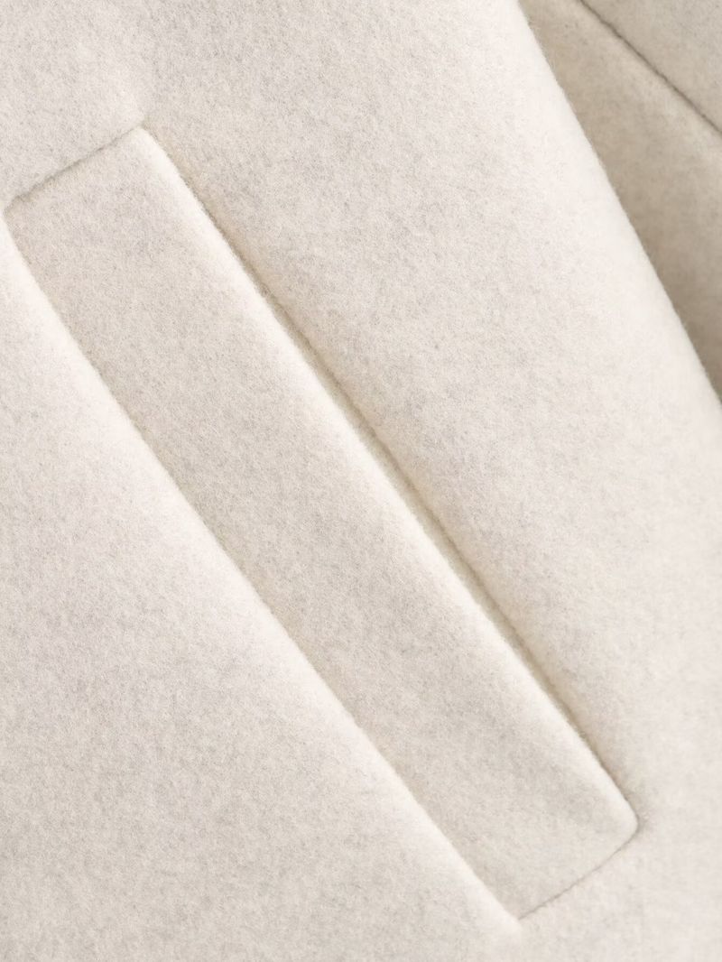Trendiger Mantel aus Wollmischung mit Reißverschluss für Damen – Herbstmodische Oberbekleidung in Beige, Dunkelgrau, Dunkelbraun und Weinrot – Größen S/M/L_voghion.com