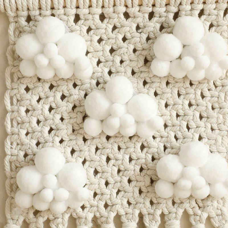 Arazzo da parete in nappa intrecciata a nuvola fatto a mano in stile bohémien, semplice decorazione da parete per la casa, B&B, camera da letto, all'ingrosso_voghion.com