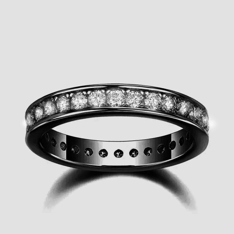Anel de diamante completo para mulheres, acessórios brilhantes para combinar diariamente, anel versátil elegante e moderno_voghion.com