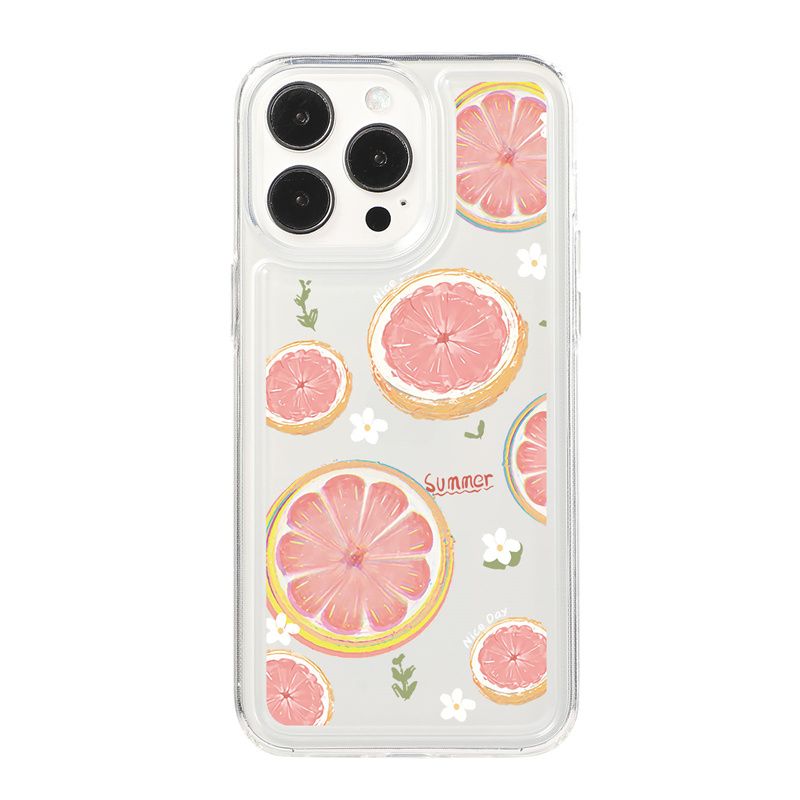 Fruit Clear Shockproof Phone Case For iphone 15 14 13 12 11 Pro Max Plus Silicone Soft TPU Transparent Back Cover_voghion.com