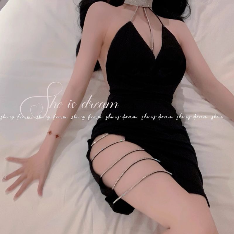 【Consegna riservata】 Abito da battaglia sexy con uno stile romantico e divertente, collo pendente per mostrare il peso e coprire il_voghion.com