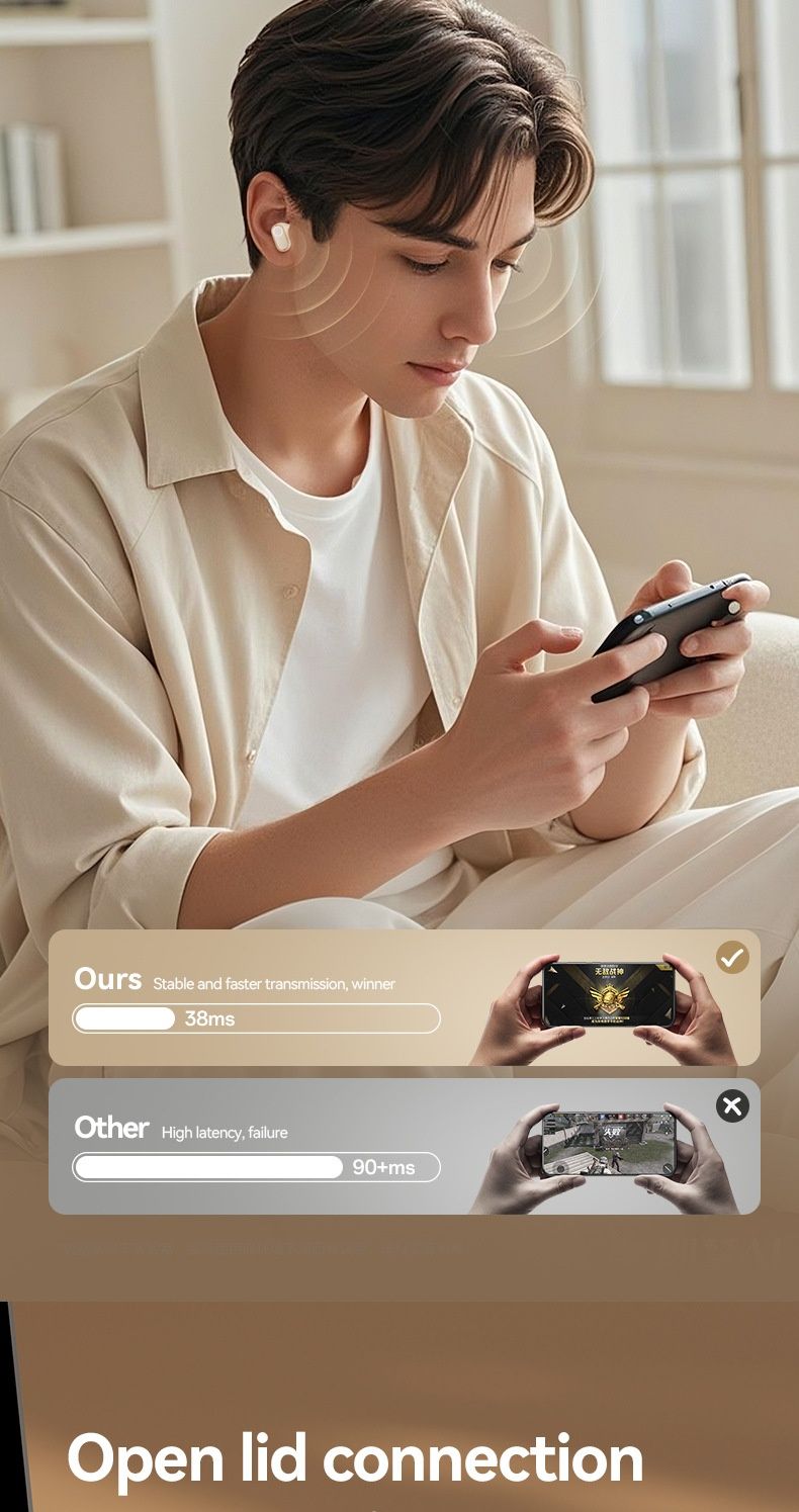 NeoGear Cross-Border Smart Small Bluetooth Earphoes Wireless Semi-I-Ear Biaural Private Model Factory Wholesale AI_voghion.com