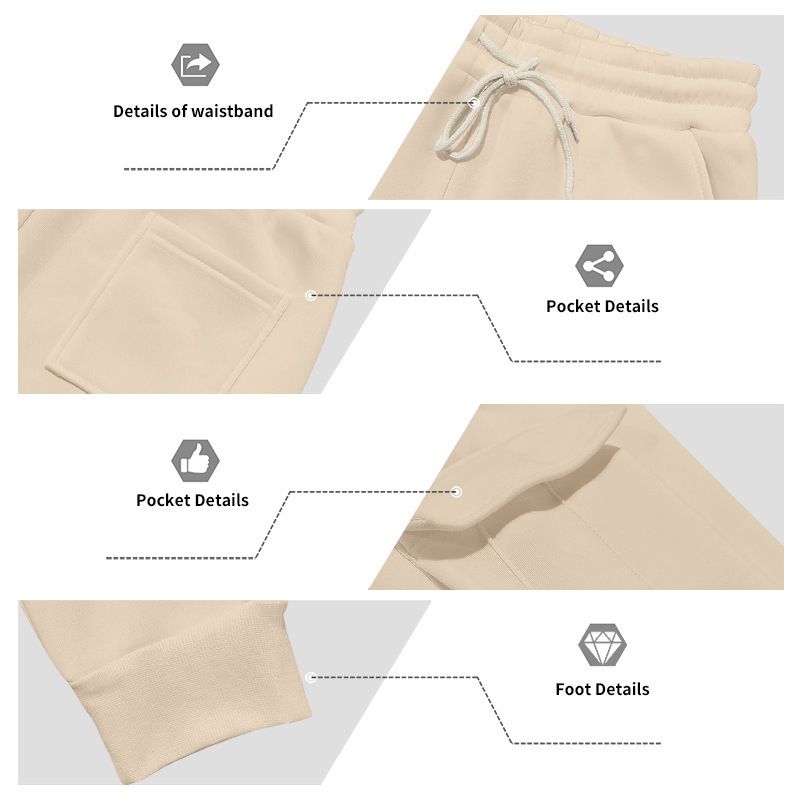 Completo tuta da uomo foderato in pile – Felpa con cappuccio e zip a collo alto e pantaloni jogger (cammello/bordeaux/carbone/bianco/nero/grigio chiaro/rosso/beige, S-XXXL)_voghion.com