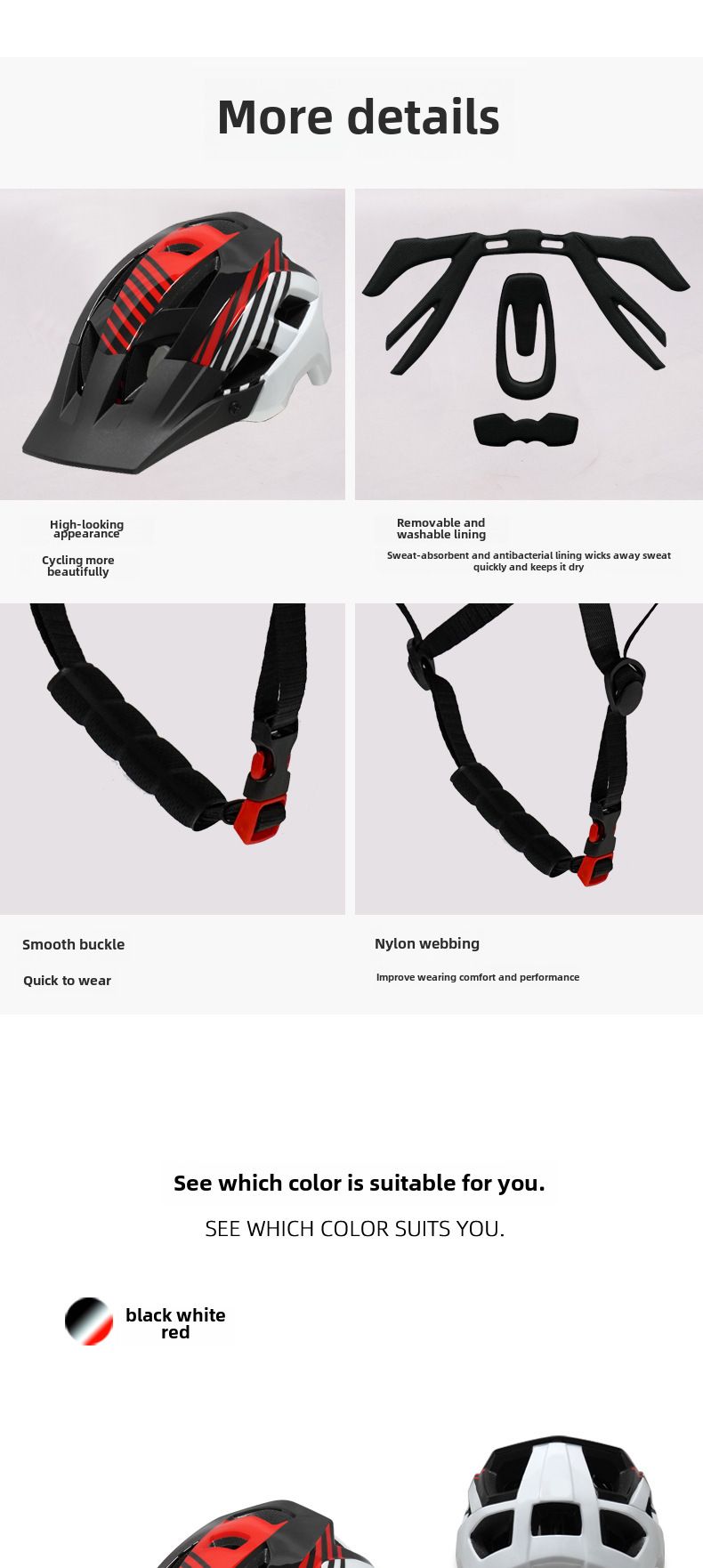 Fahrradhelm mit großer Krempe Fahrradhelm Einteiliger Fahrradhelm für Erwachsene_voghion.com