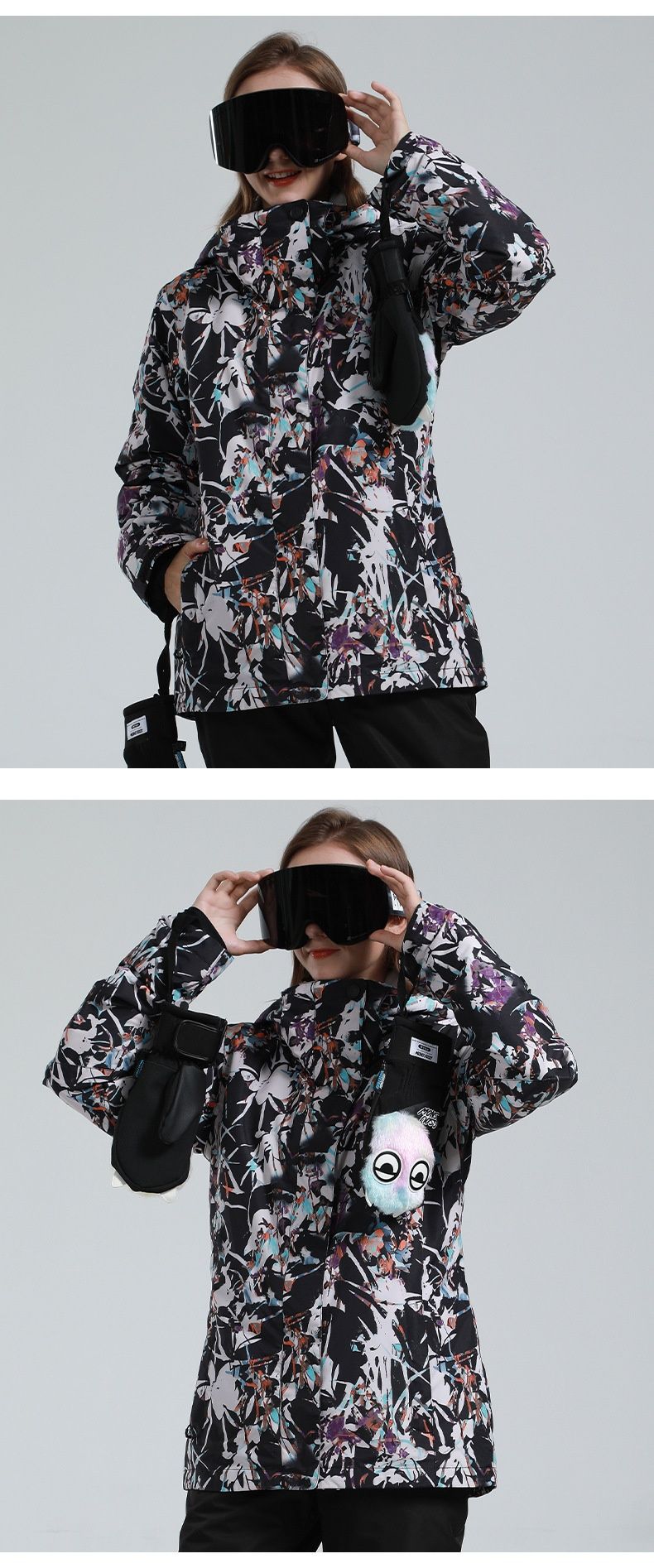 001 Nuovo sci invernale per donna, giacca da snowboard da neve calda e spessa, impermeabile e antivento, per il commercio estero_voghion.com