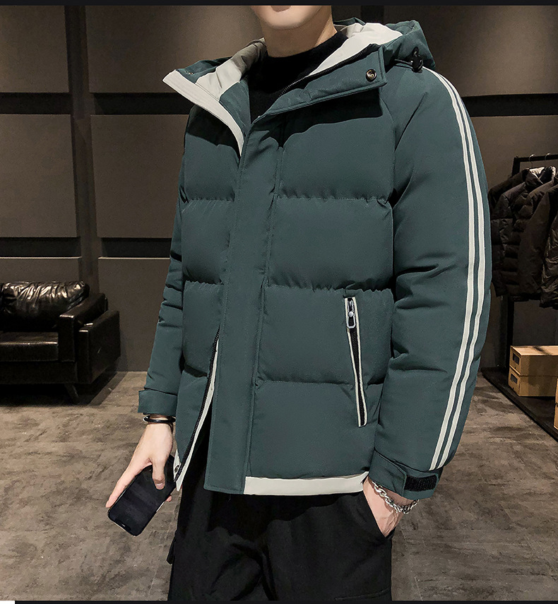 Winter Warmer, verdickter Baumwollmantel Herrenmode Mit Kapuze Lässiger Baumwollmantel Lockere Große Kurze Baumwolljacke Trendy Und Vielseitig_voghion.com