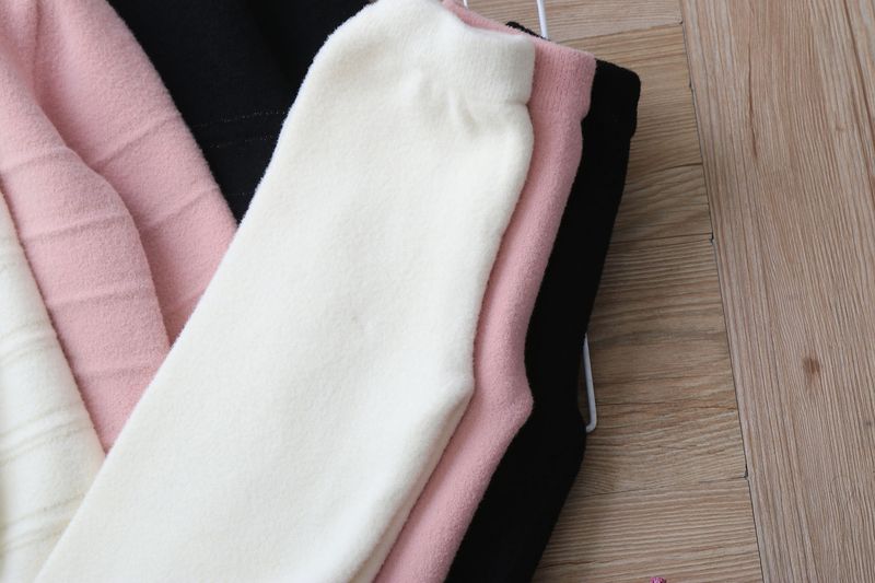 Mother & Kids Knit Sweater And Pants Set - Soft Long Sleeve Two-Piece Outfit For Toddler Little Girls Elegant Letter Print Comfortable Polyester Blend_voghion.com