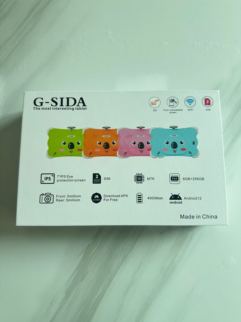 G-SIDA M91 7-Inch Kids Tablet With WiFi & Call Support, 8GB RAM + 256GB Storage, Dual Camera, Bluetooth, 5-7 Hour Battery, Lightweight_voghion.com