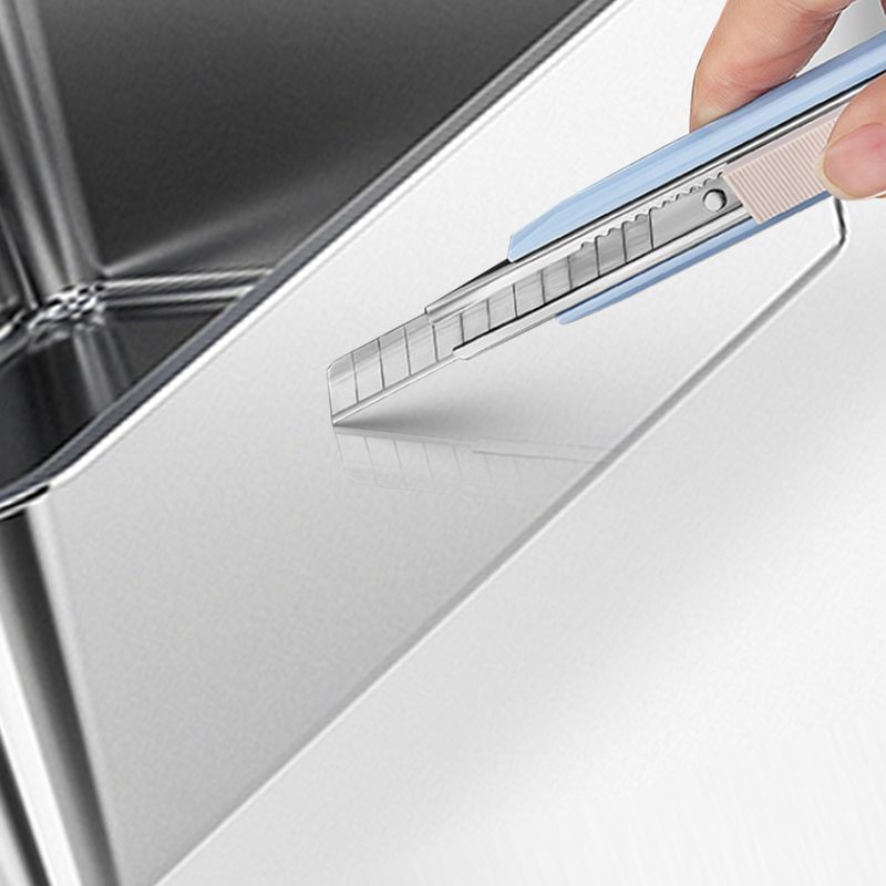 Katzentoilette aus Edelstahl, hohes Gehäuse mit Deckel, Tür vorne und oben, Sandfilterpedal und Streuschaufel_voghion.com