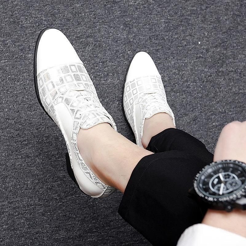 2024 Neue spitze Lederschuhe für Herren, grenzüberschreitende Lederschuhe für Herren, die die Körpergröße erhöhen, Jugendmode, kleine Lederschuhe im britischen Stil, Herrenmode_voghion.com