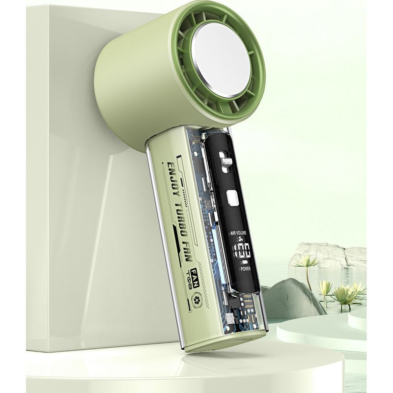 Neu T18 Mecha Eis Kompresse Transparent USB Mini Digital Display High-Speed Handheld Heftigen Turbo_voghion.com