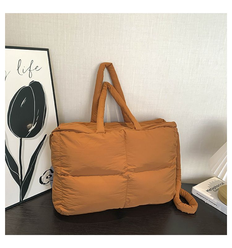 Cotton Bag Down Bag Female Large Capacity Leisure Tote Bag Ladies Commuter Shoulder Bag_voghion.com
