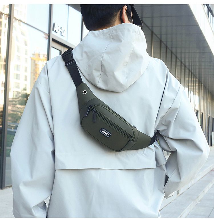 Nuova borsa da cintura per esercizi Borsa a tracolla da uomo casual alla moda per donna Borsa a tracolla da uomo di grande capacità resistente all'acqua e all'usura_voghion.com