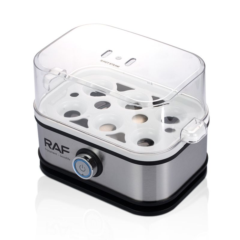 RAF EU Standard Steamer Household Multifunctional Small Breakfast Appliance Egg Cooker Anti-Dry Burn Automatic Power Off_voghion.com