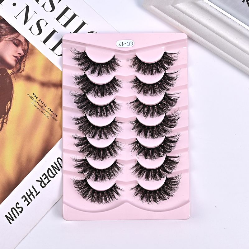 Wimpern Set 7 Paar Wimpern Simulation Schlanke Natürliche Locken Dicke Wimpern Falsche Wimpern_voghion.com