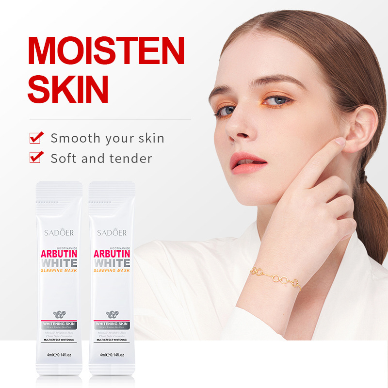 Full English Arbutin Good Night SADOER Niacinamide Leave-On Sleeping Mask Strip Pack_voghion.com