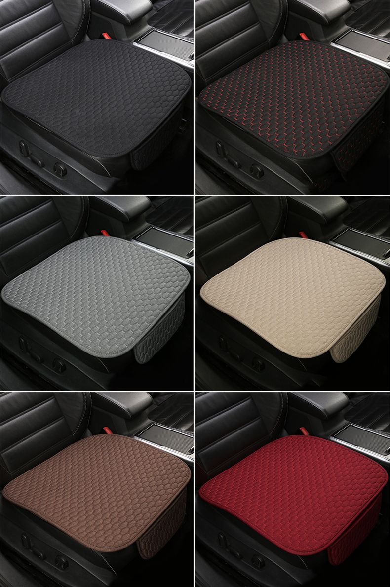 Copriauto universale in lino, coprisedile in lino, protezione per cuscino del sedile, accessori per auto, stile interno_voghion.com
