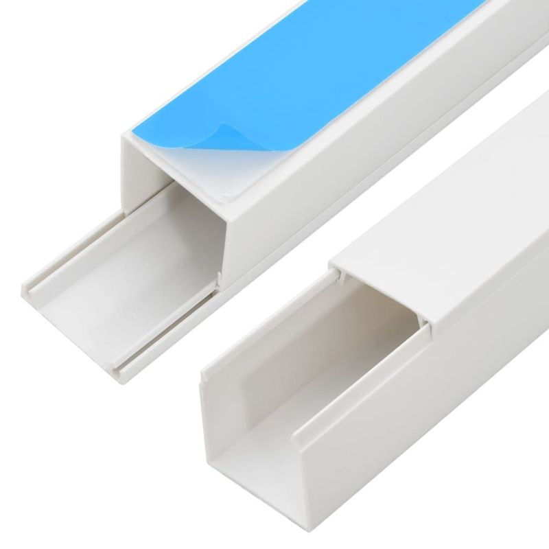 Cable Trunking Self-Adhesive 1.2"x0.6" 98.4' PVC_voghion.com